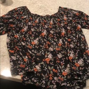 Floral off the shoulder top